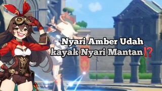 nyasar di mondstadt gara2 amber⁉️ | GENSHIN IMPACT