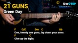 21 Guns - Green Day (2009) Easy Guitar Chords Tutorial with Lyrics Part 3 SHORTS REELS