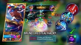 BRUNO LIFESTEAL HACKKKKK | BRUNO BEST BUILD AND EMBLEM MLBB - Master Bodak