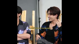 The interviewer is digging up a secret matter 😂😂🤭 #perthchimon #perthtanapon #chimonac #l_u_n_a_lu