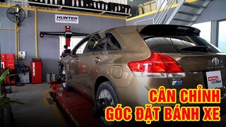 Cân chỉnh “thước lái” bằng máy Hunter chuyên dụng