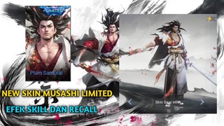 Gameplay new skin Musashi limited | honor of kings