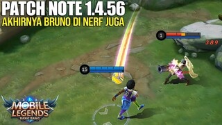 GRANGER, BRUNO, WANWAN NERF! SILVANA BUFF, FRANCO NERF PARAH! PATCH NOTE 1.4.56 MOBILE LEGENDS