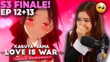 A PERFECT FINALE😭💙❤️ | Kaguya-sama: Love Is War ULTRA ROMANTIC Season 3 Episode 12 + 13 Reaction
