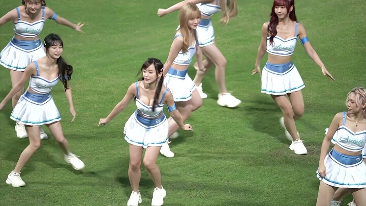 Fubon Angels' opening dance, the girls in combat uniforms are so fierce