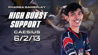 Gameplay Pharsa by AE.Caesius - High Burst Support | Mobile Legends Indonesia