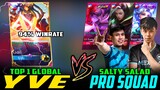 Wipe Out Match! Top 1 Global Yve vs. Pro Squad (Salty Salad) ~ Mobile Legends