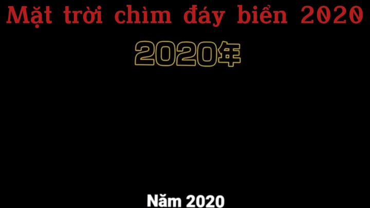 Mặt trời chìm đáy biển 2020