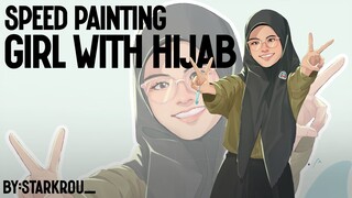 | SPEED PAINTING | GIRL WITH HIJAB |