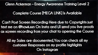 Glenn Ackerman course  - Energy Awareness Training Level 2 download