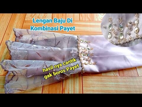 Cara Memasang Payet Mutiara Di Lengan Trompet