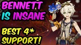COMPLETE BENNETT GUIDE (Best 4* Support) - Artifacts, Weapons & Team Comps | Genshin Impact