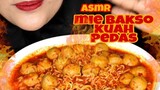 ASMR MIE BAKSO KUAH MERCON || PEDAS MAMPUS || ASMR INDONESIA