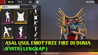 ASAL USUL EMOT FREE FIRE DI DUNIA NYATA ( LENGKAP )