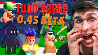 A atualização emocionante 0.45 !! Veja todos os detalhes das skins especiais e emotes stumble guys