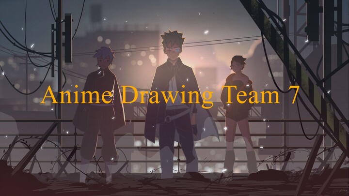 Anime Drawing Team 7