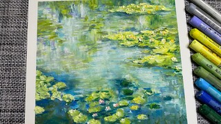 [Vẽ tranh] Tham khảo họa sĩ Claude Monet - Tranh hoa súng