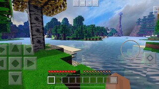 Kombinasi cahaya dan bayangan Minecraft