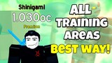 ALL TRAINING AREAS DIMENSION 2 IN ANIME FIGHTING SIMULATOR (BEST WAY)