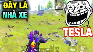 Nhà Xe TESLA Đã Biến Mất | Để Lại SÚNG Tha Hồ LOOT [PUBG Mobile]