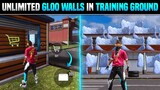 FREE FIRE UNLIMITED GLOO WALL TRICK IN TRAINING MODE | TOP 5 NEW TRICKS FREE FIRE - GARENA FREE FIRE