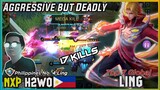 H2wo Ling Aggressive but Deadly💪 | Top Global Ling H2wo