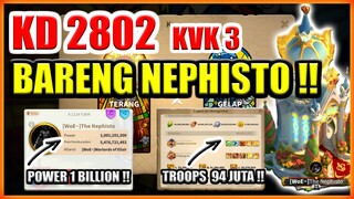 KD INDO 2802 KVK 3 BAKAL BARENG PEMAIN POWER 1 MILYAR THE NEPHISTO 2831 ROK !!