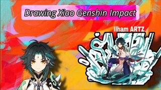 Drawing Xiao Genshin Impact Easy