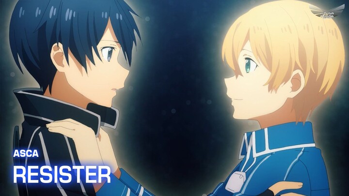 【Lyrics AMV】 Sword Art Online Alicization OP 2 Full 『RESISTER』 ASCA 【4K】