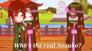 [] 👘Who's the real Nezuko😳 [] Meme [] Demon Slayer [] Gacha club []