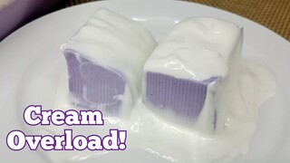 Ube Jelly with Cream | Easy Dessert | Simple Dessert | Met's Kitchen