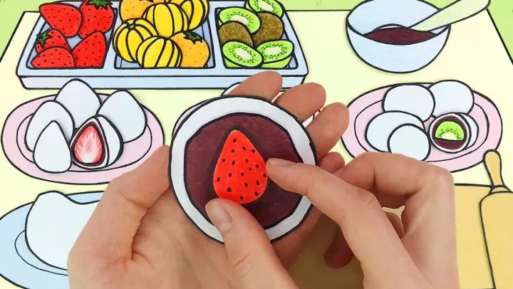 [AMV]Drawing sweet & al dente fruit mochi