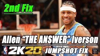 Allen Iverson Jumpshot Fix NBA2K20 2nd Option