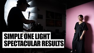 A BASIC ONE LIGHT Studio Setup that Creates Amazing Studio Portraits