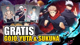 FREE! Cara Mendapatkan Sukuna, Gojo & Yuta Tanpa Top Up | Jujutsu Sorcerer