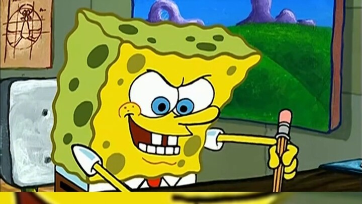 Spongebob Squarepants was originally the best talented artist under the sea, but he fell into despai