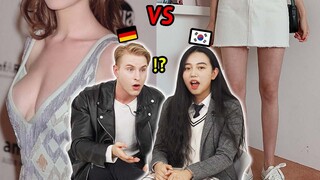 Physical Differences Between Westerners vs Asians _ KOREAN TEEN & GERMAN REACTION