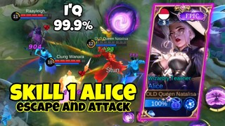 penggunaan skill 1 alice dengan feeling yang baik