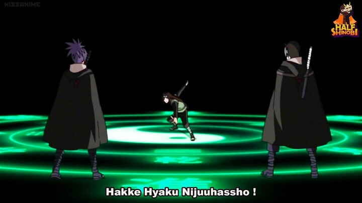 Neji use Hakke Hyaku Nijuuhasho for the first time - Full Power of Neji Hyuuga (English Dub)