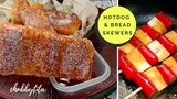 HOTDOG & BREAD SKEWERS // CHEESY SAUSAGE BREAD