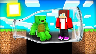 Mikey and JJ are locked in a BOTTLE in Minecraft (Maizen Mazien Mizen)