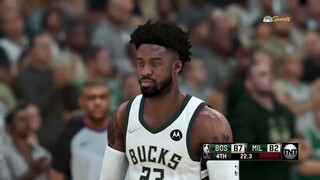 Final 2:53 WILD ENDING I Boston Celtics vs Milwaukee Bucks Game 3 of NBA Playoffs NBA2K22