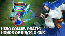 Hero Ukyo Tachibana Gratis! Di Event Collab Honor of Kings x SNK Hero Challenge