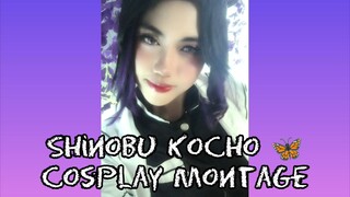 Shinobu Kochou 🦋 fun cosplay montage | Kimetsu no yaiba / demon slayer short meme & transition 🌸💮