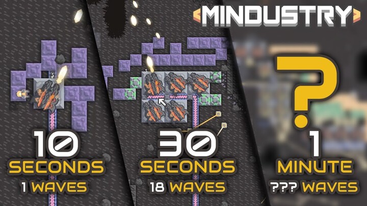 Mindustry Challenge: 10 Seconds vs 30 Seconds vs 1 Minute Defence!