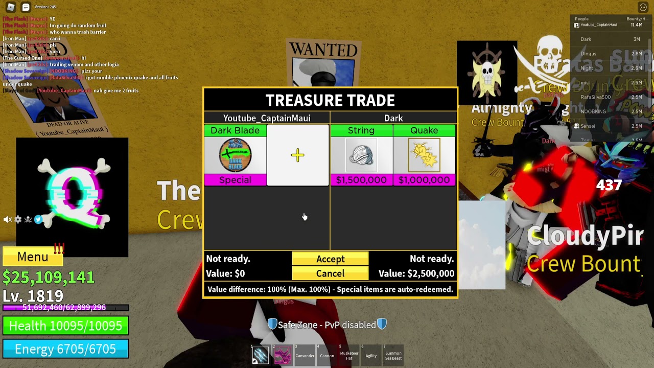 How To Trade in Blox Fruits