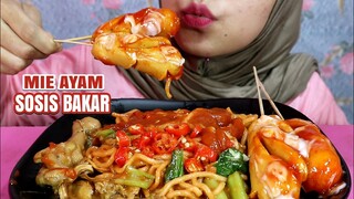 ASMR MIE AYAM CABE RAWIT SOSIS BAKAR PEDAS | ULUL ASMR MUKBANG INDONESIA