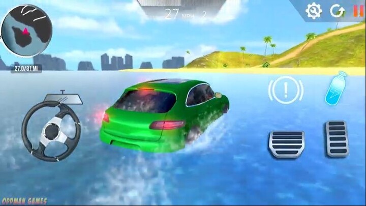 Racing Car Simulator- Lái xe offroad Beach với Green SUV - Gameplay trên Android