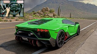 800HP Lamborghini Aventador LP780-4 Ultimae - Forza Horizon 5 | Thrustmaster T300RS gameplay