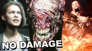 Resident Evil 3 Remake - All Boss Fights (Inferno / No Damage)